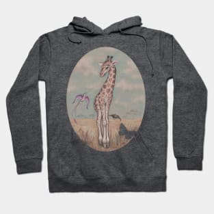 Little Giraffe and Friend Hoodie